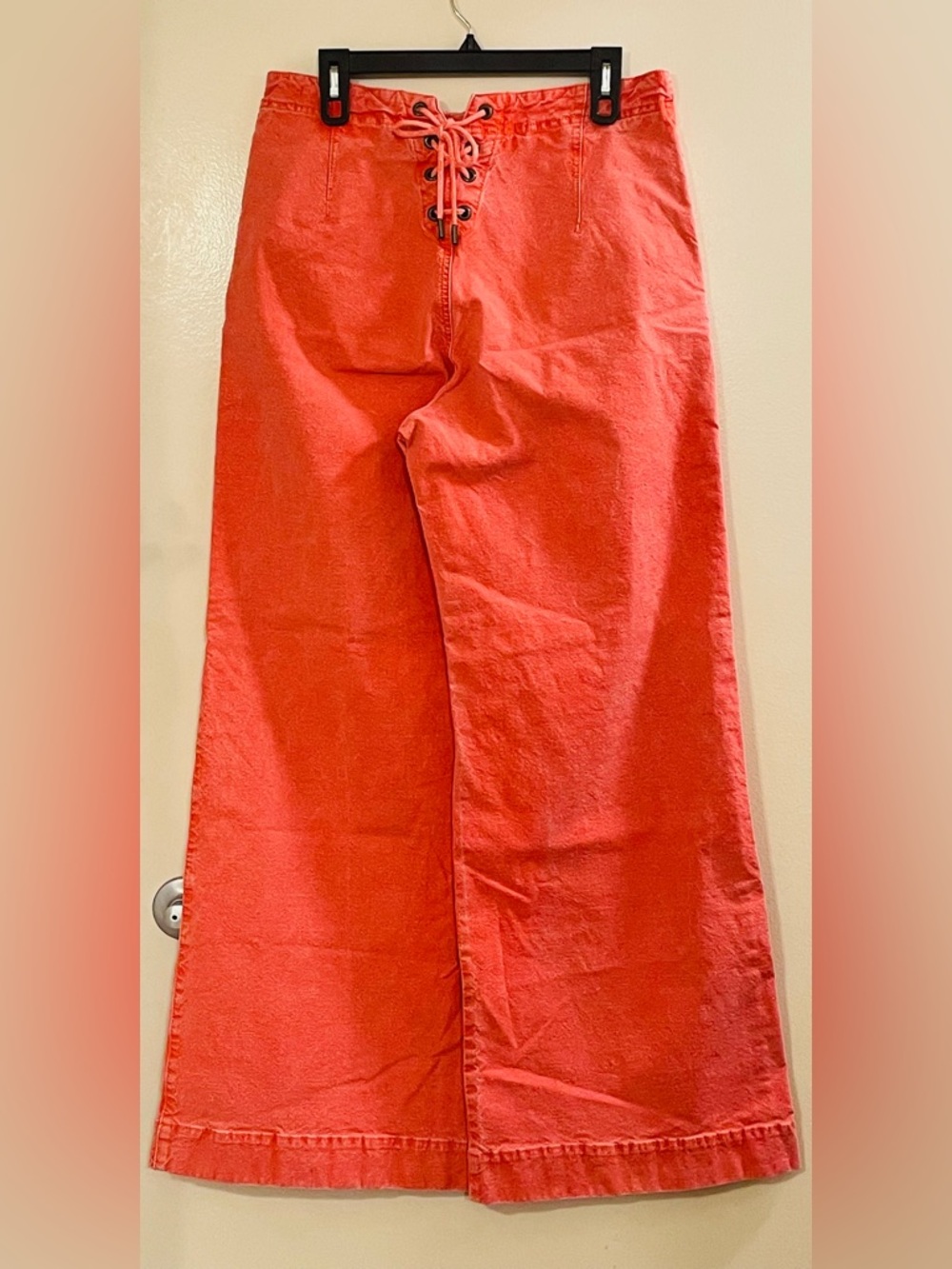 PILCRO by ANTHROPOLOGIE Sailor Wide Leg Pants in Coral - Picture 5 of 9